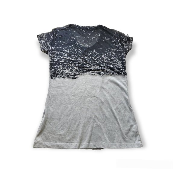 𝅺ALLSAINTS Briar Kique black grey short sleeves tee-size 4 - Picture 2 of 8